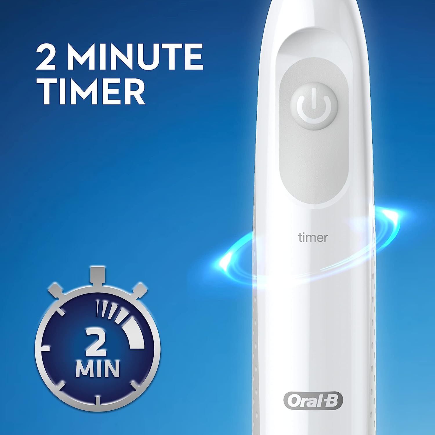 2-minute timer feature on Oral-B Pro 100