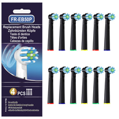 Replacement toothbrush head compatible with Oral-B Pro 1000, Genius X and Smart 1500 – black