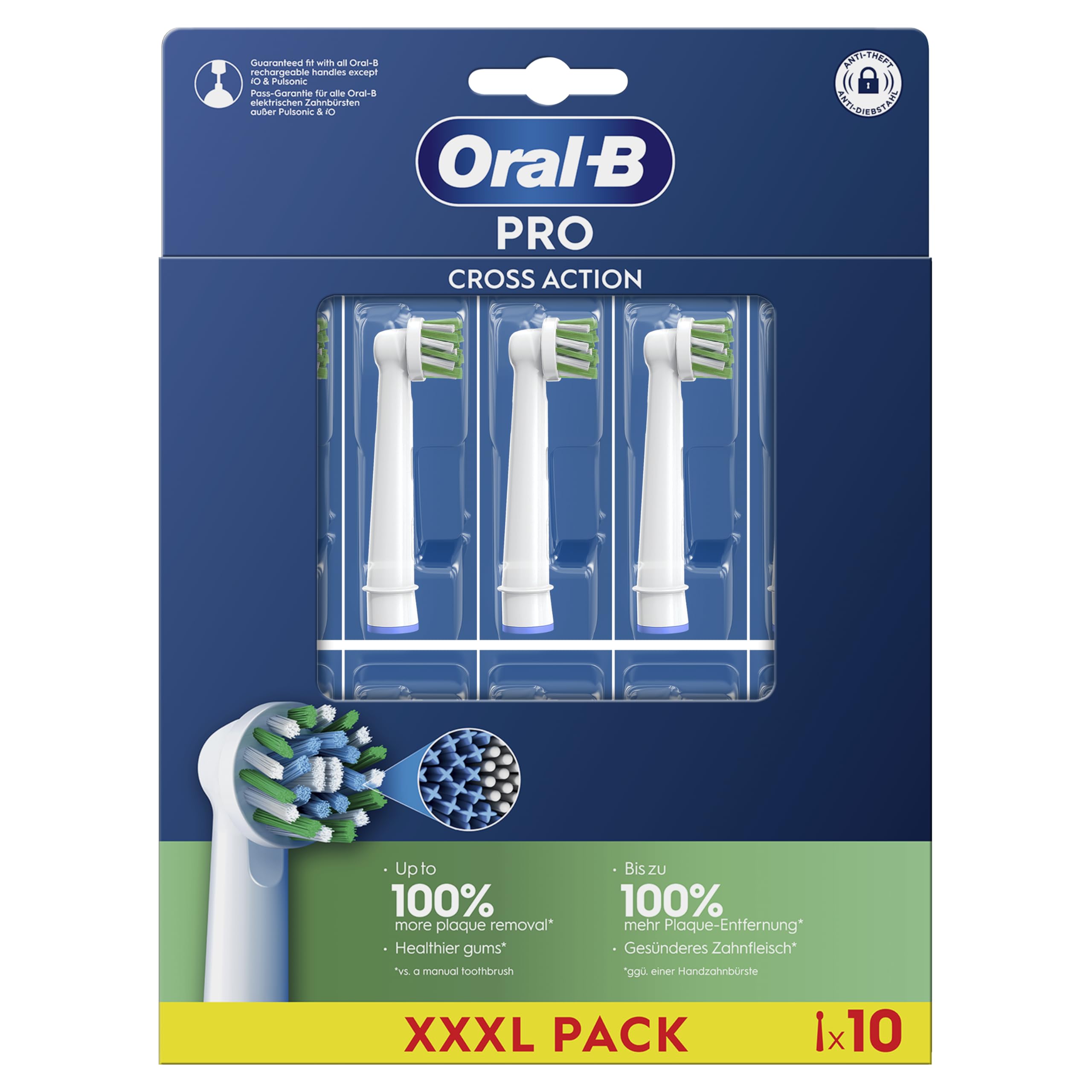 Oral-B Pro Cross Action Replacement Heads (10-pack)