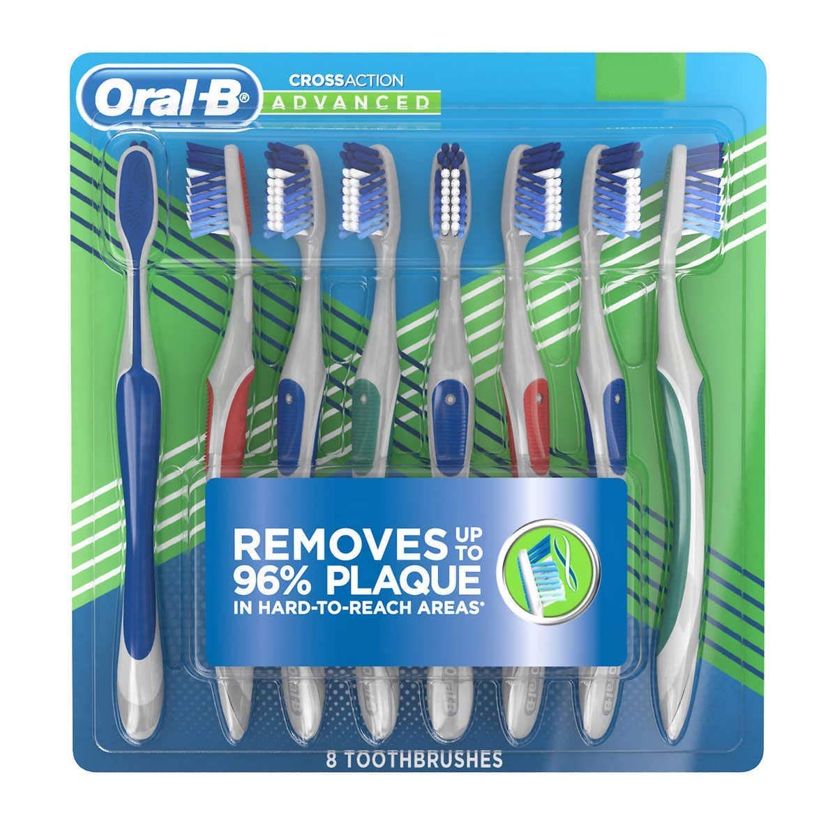 Oral-B Pro-Health Cross Action Advanced Toothbrush Soft Bristles 8 Pack