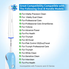 Close-up of Oral-B replacement head with Dupont bristles