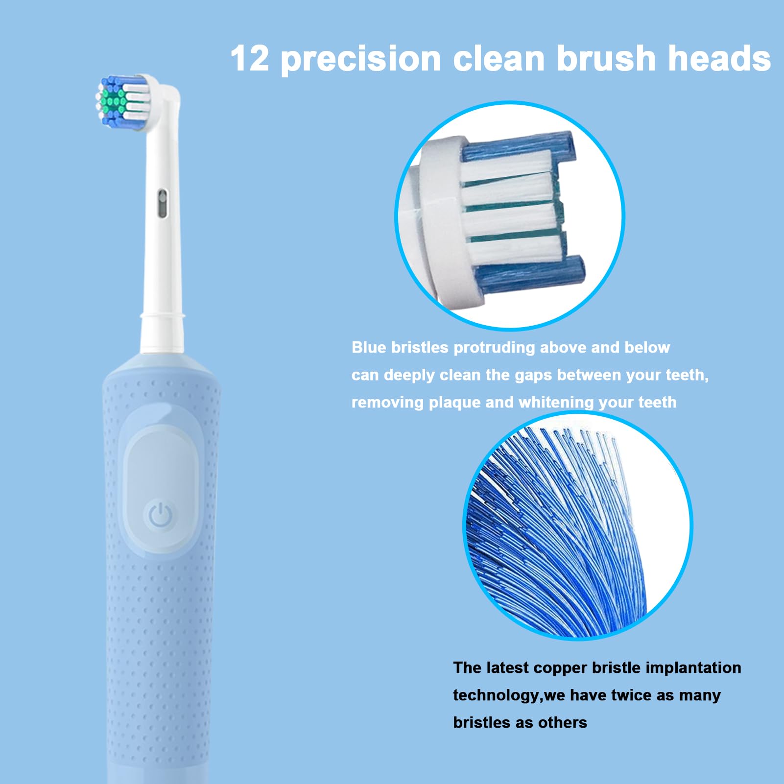 Oral-B replacement head compatible with Pro 1000/1500/7500/3000