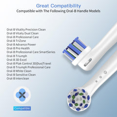 Head compatible with Oral-B rechargeable handles including 7000 and Pro series