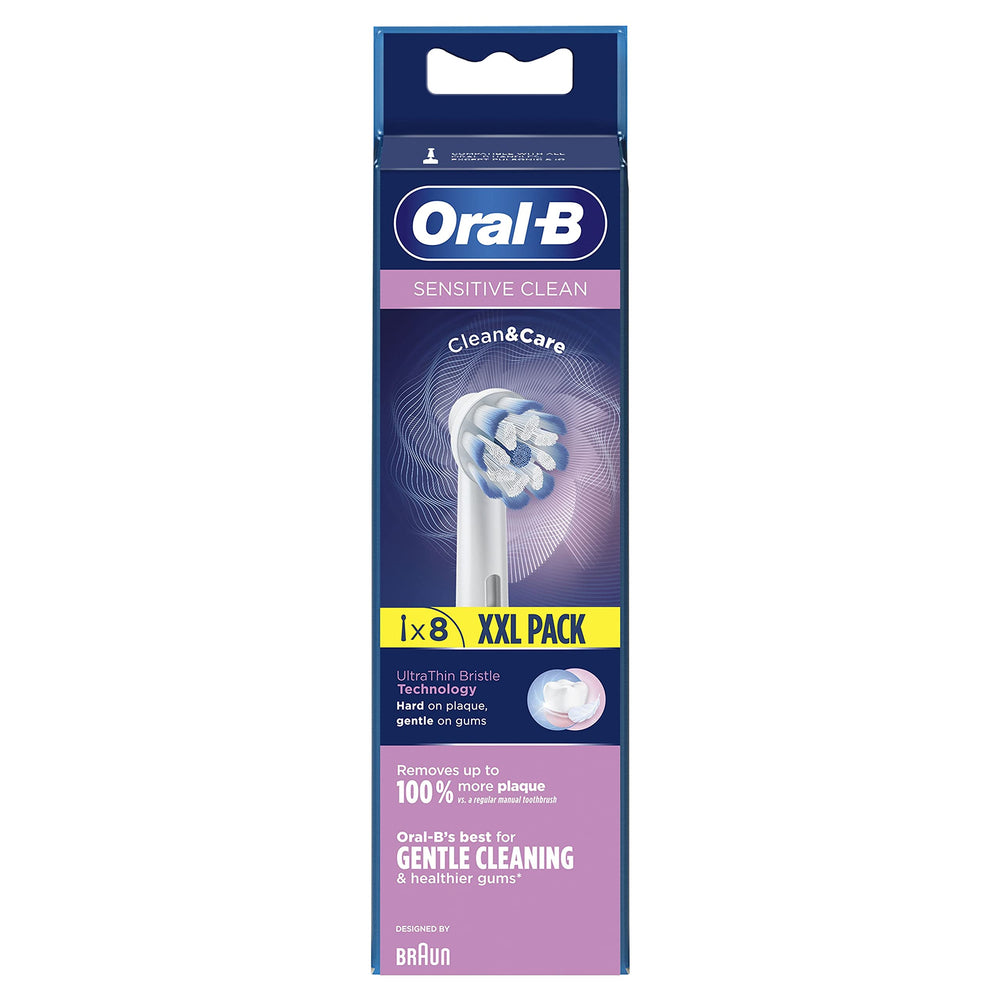 Close-up of bristles on Oral-B Sensitive Clean heads