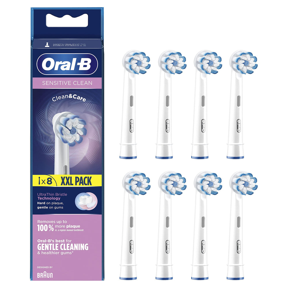 Oral-B Sensitive Clean heads with white bristles