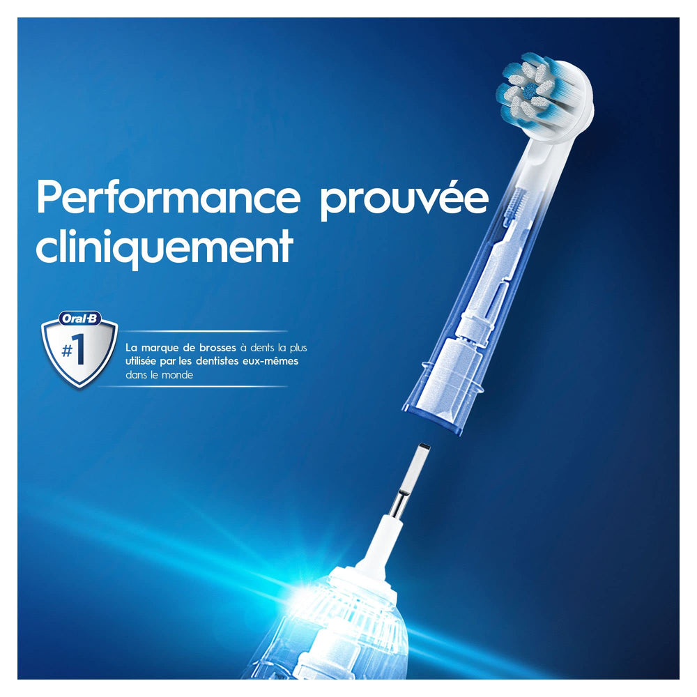Compatible with most Oral-B handles (excluding Pulsonic and iO)