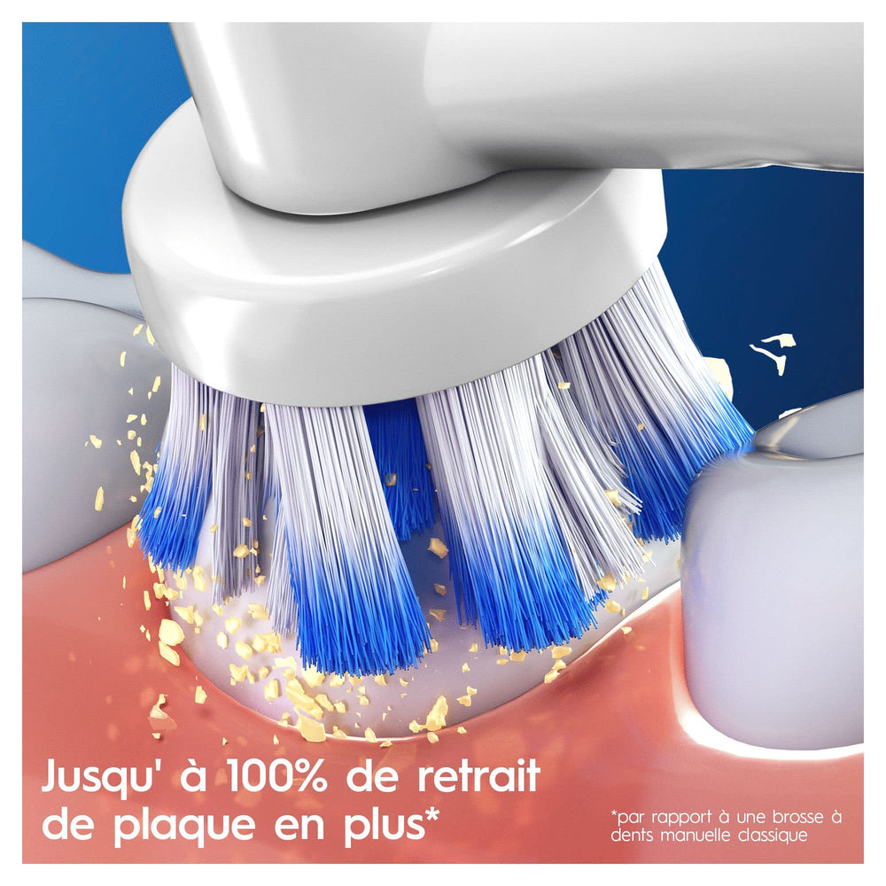 Oral-B logo with Sensitive Clean replacement heads