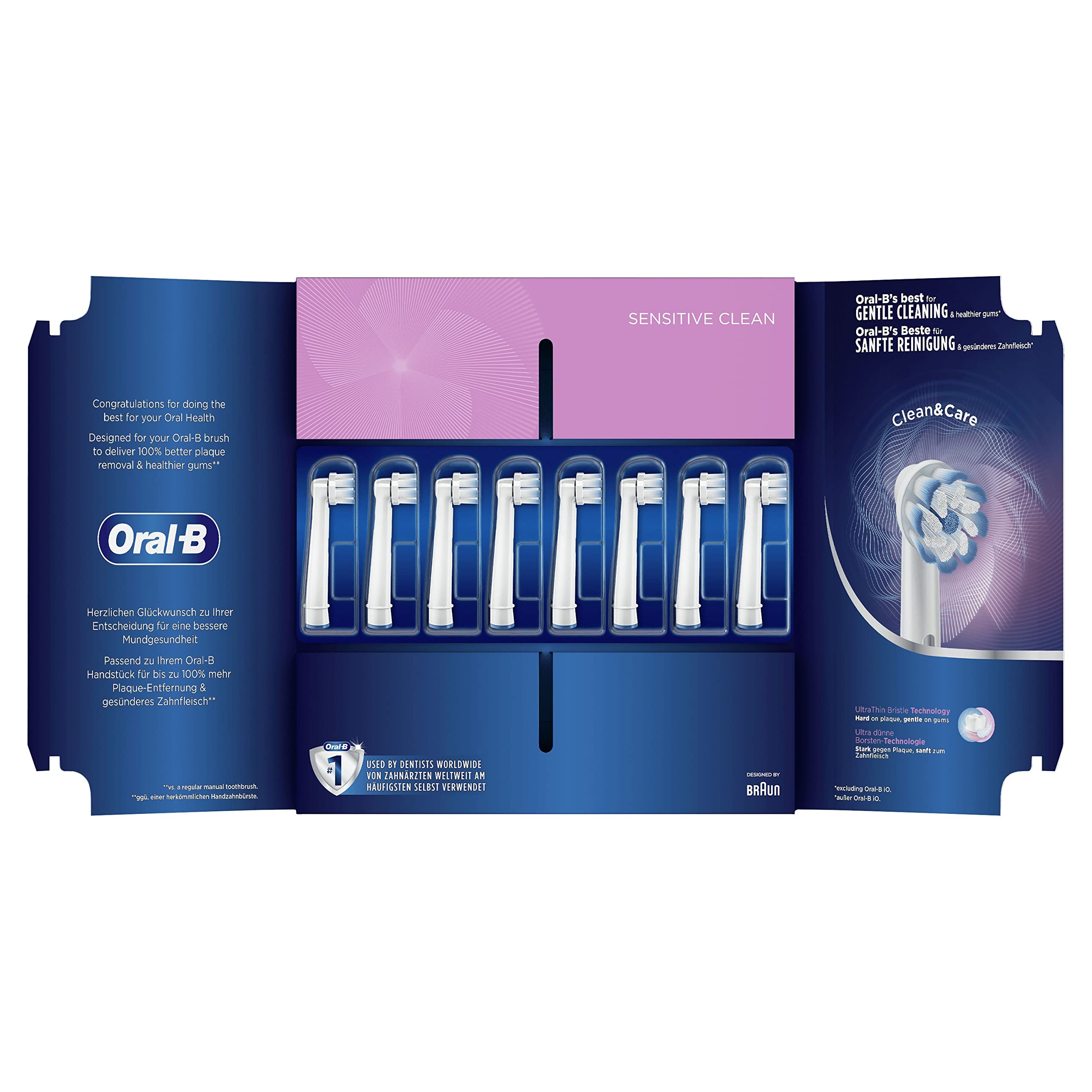 Dentist-recommended replacement every 3 months for Oral-B brush heads