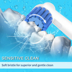 Soft bristles for gentle cleaning on sensitive gums