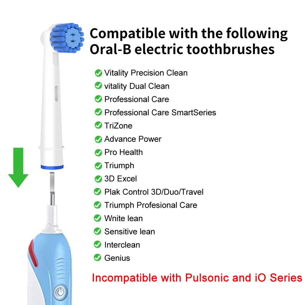 Full compatibility with Oral-B Pro Series, ProfessionalCare, Triumph and more