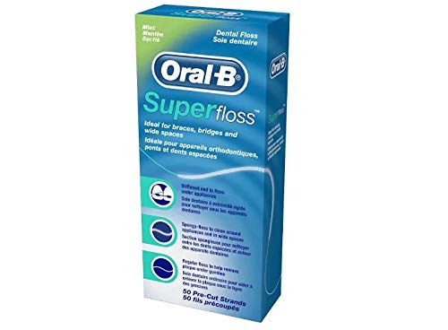 Regular floss section for removing plaque under the gumline