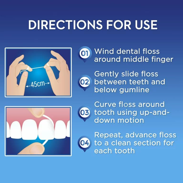Mint-flavored floss with threaders for braces – image 2
