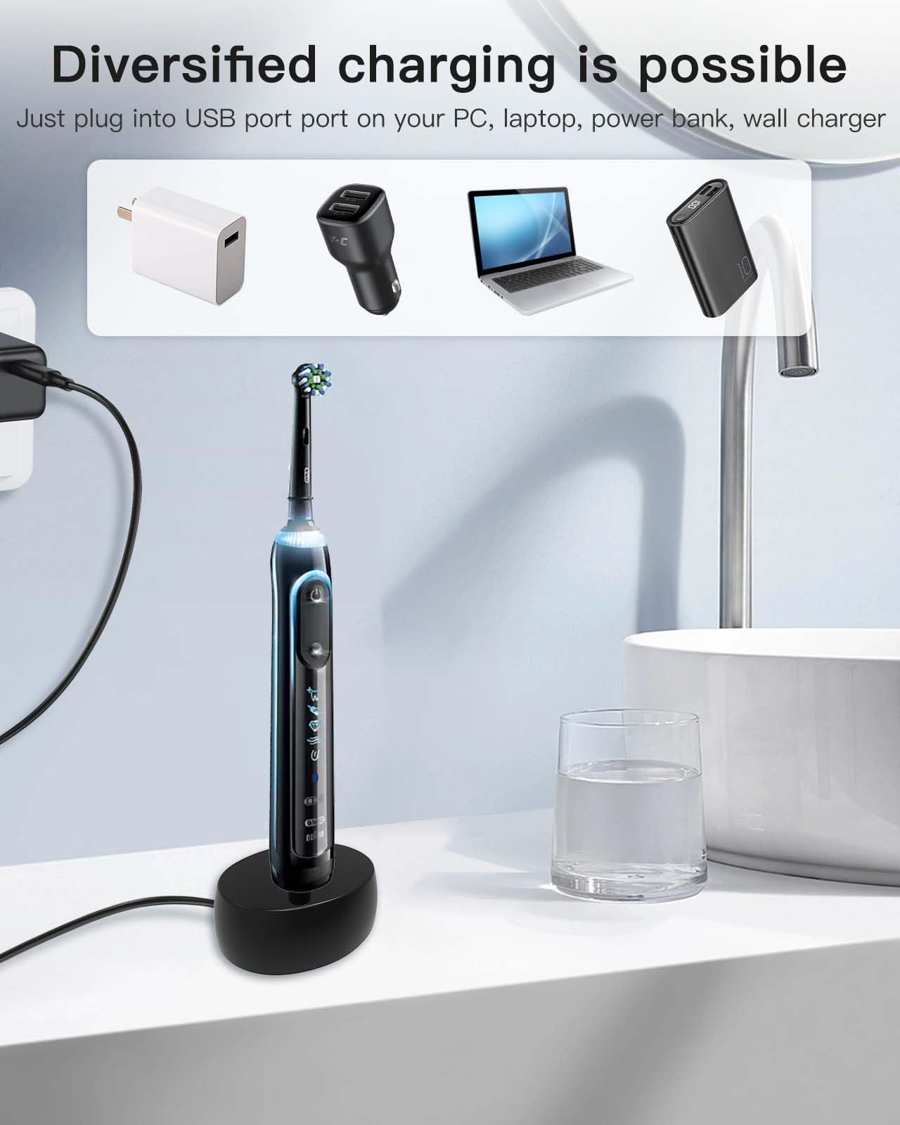 Waterproof USB charger base design