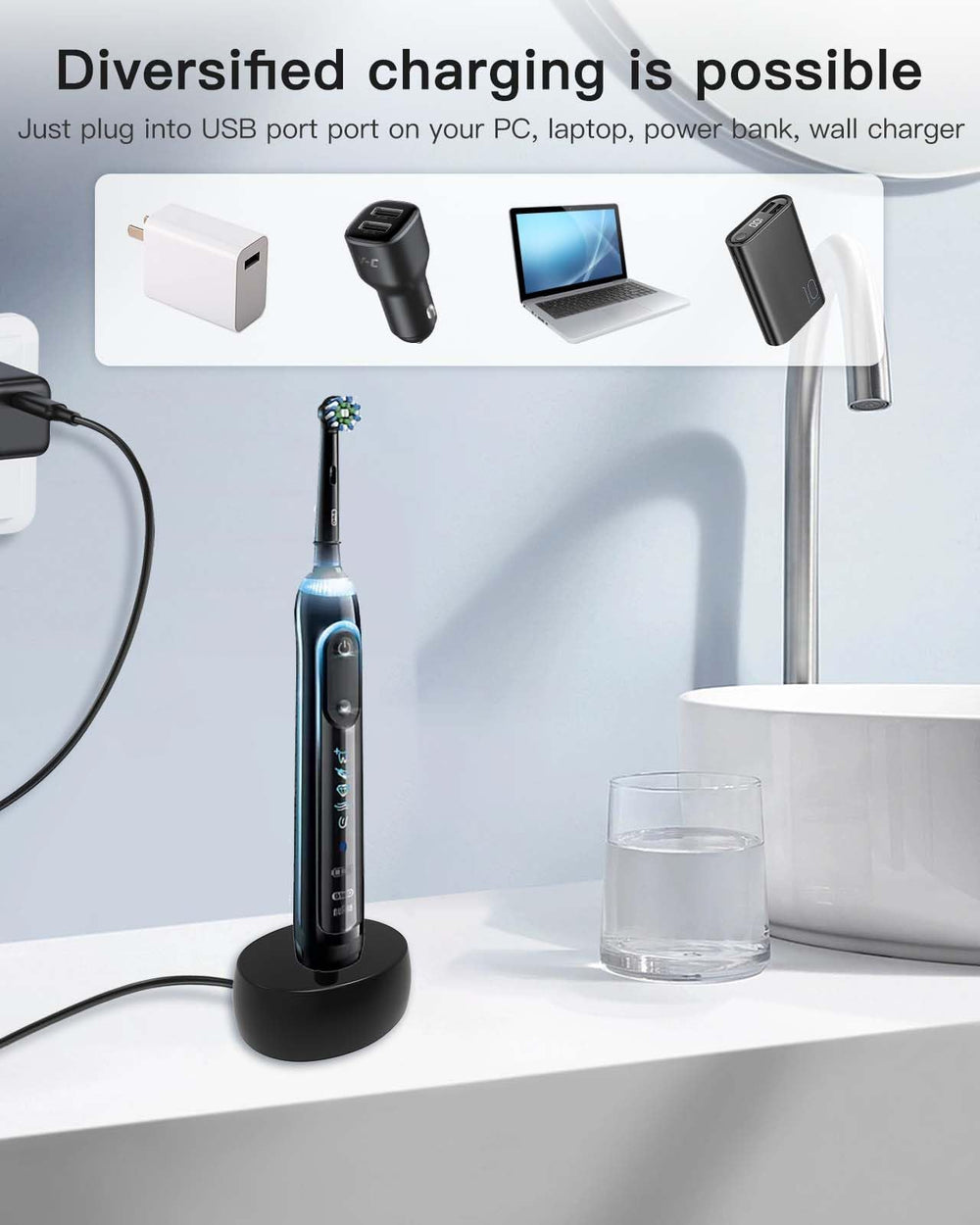 Waterproof USB charger base design