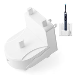 Front view of wall-mounted Oral-B charger in use