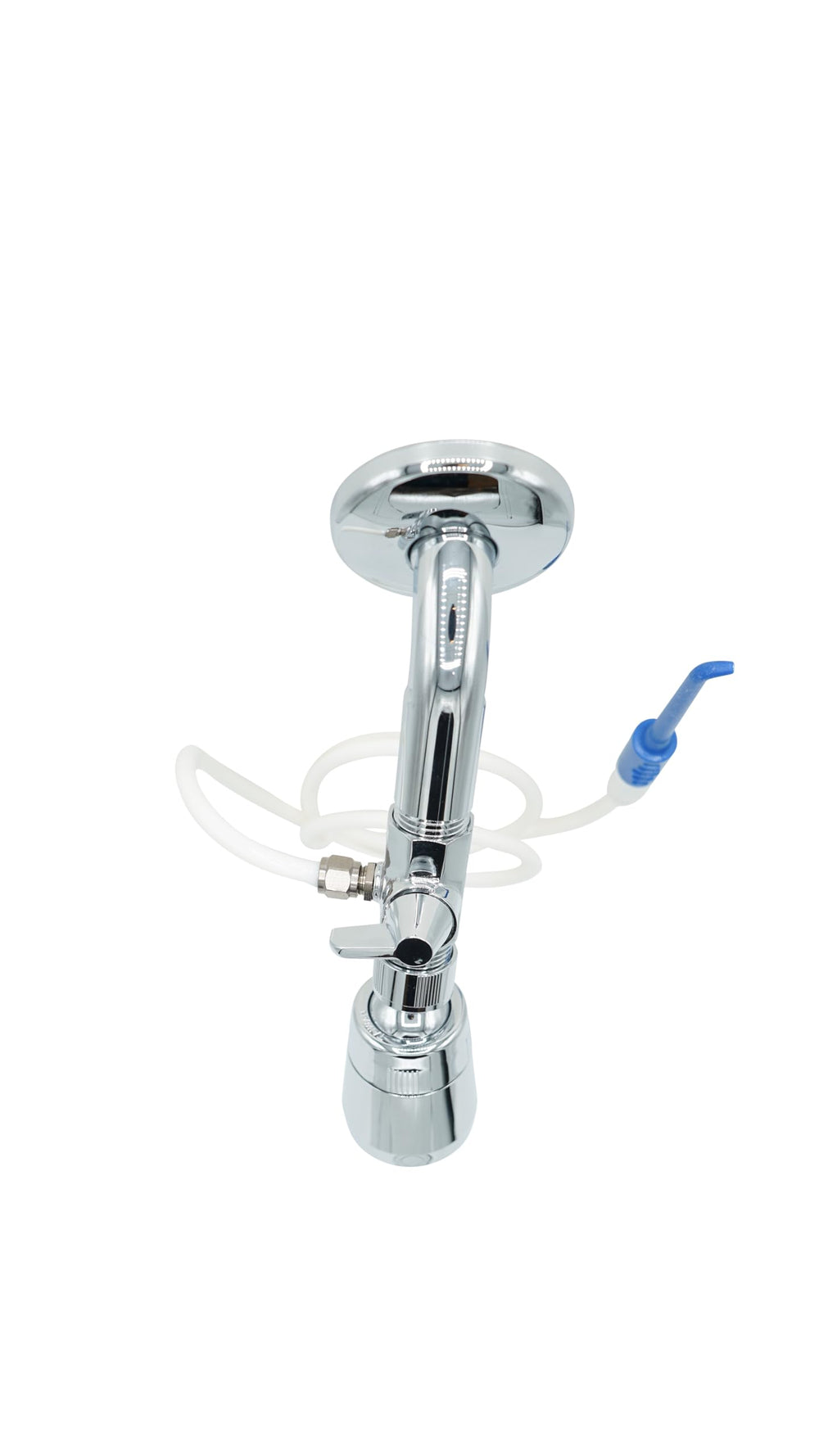 Shower installation with 3-foot hose and valve