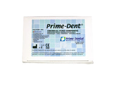 Chipped tooth repair kit components: adhesive, mixing pads, and spatulas