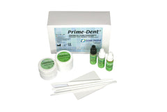 Mixing pads and spatulas included with the 5 gr x 5 gr self-curing adhesive kit