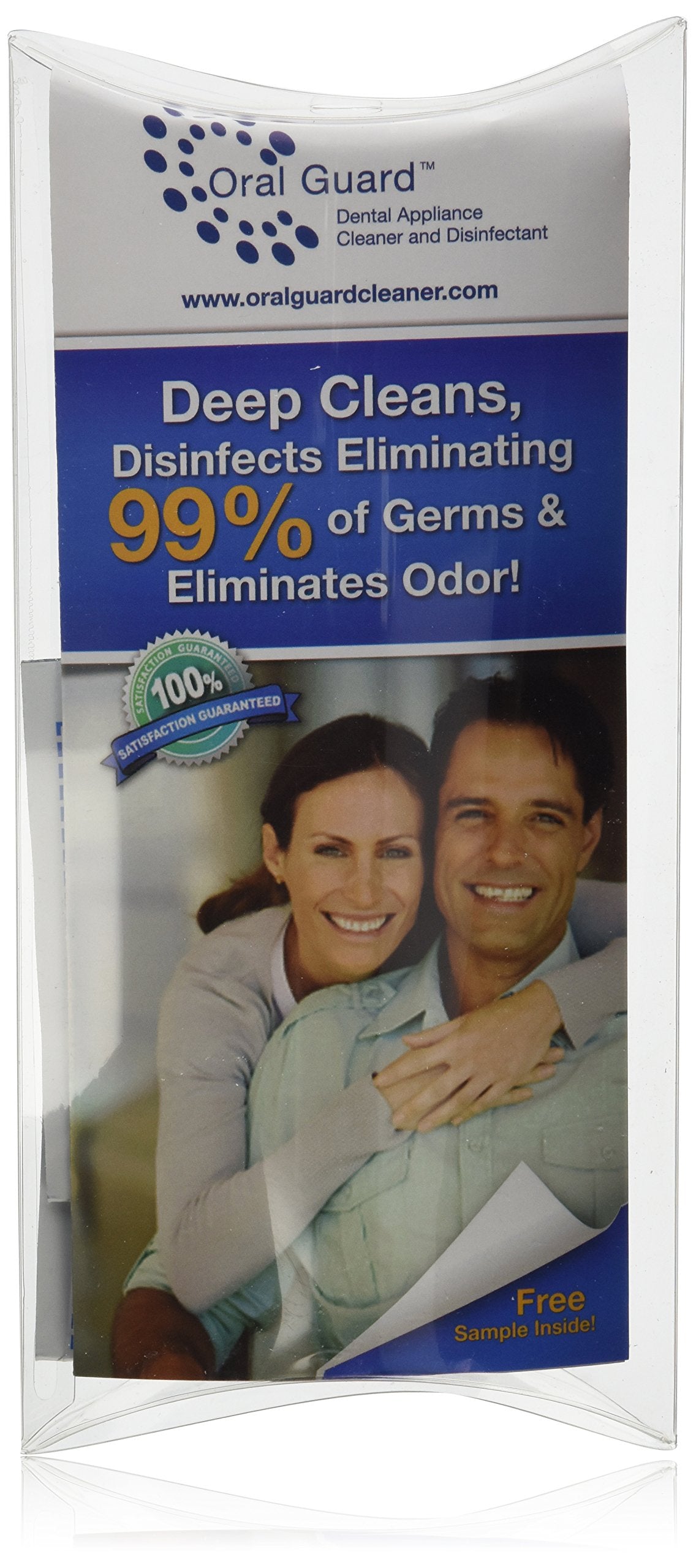 Bottle of Oral Guard Cleaner and Disinfectant for dental appliances