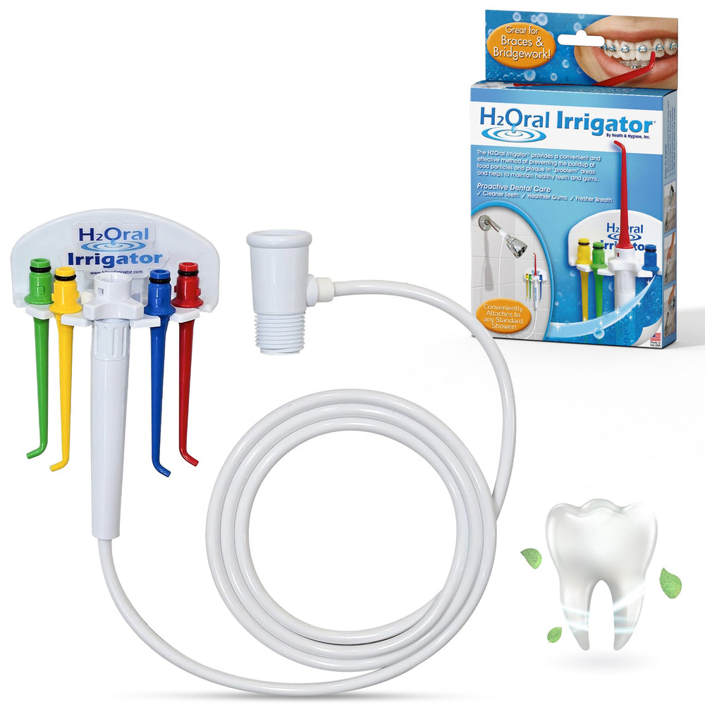 Packaging layout and included accessories for the dental water flosser