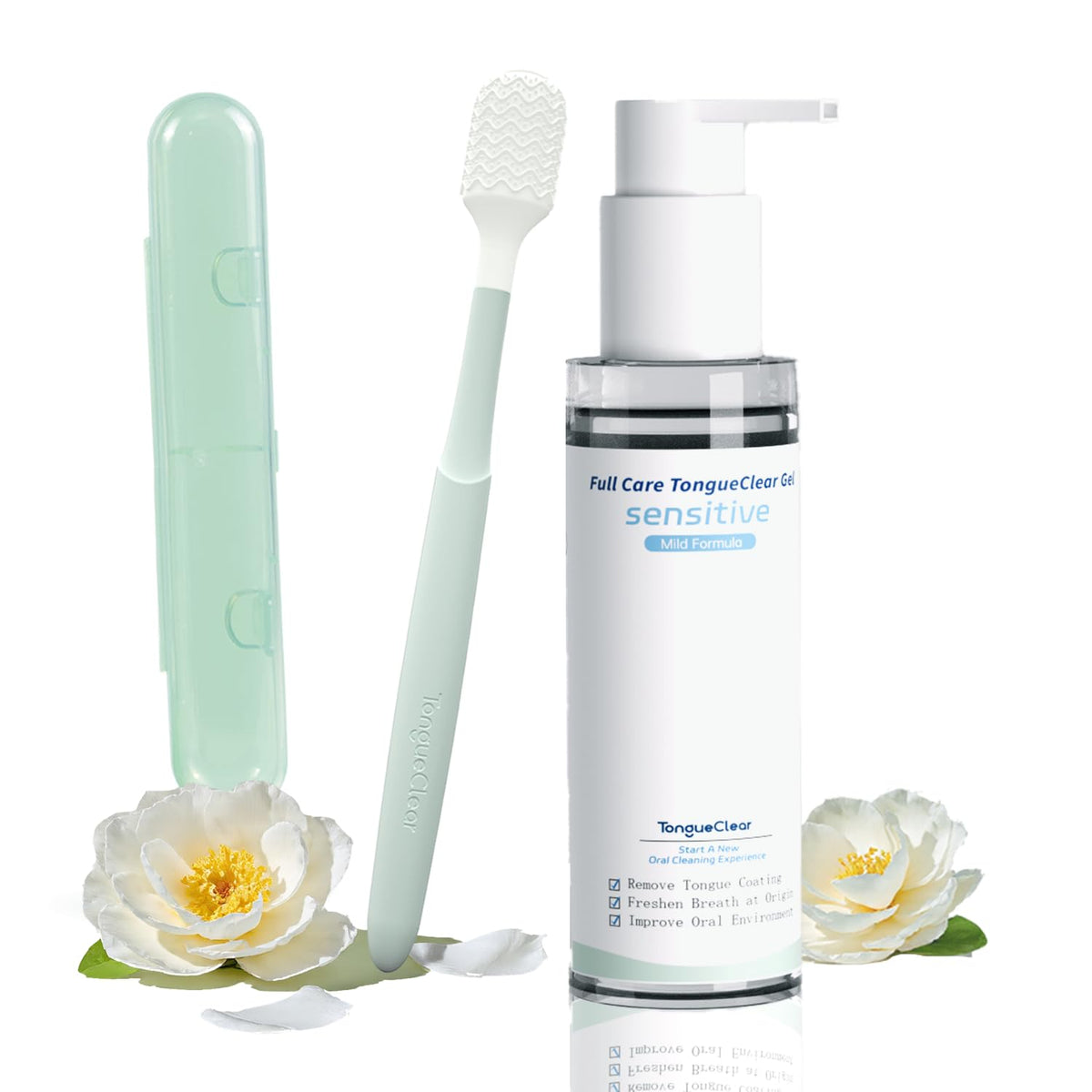 Product image of the oral mucosal cleaner and gel kit
