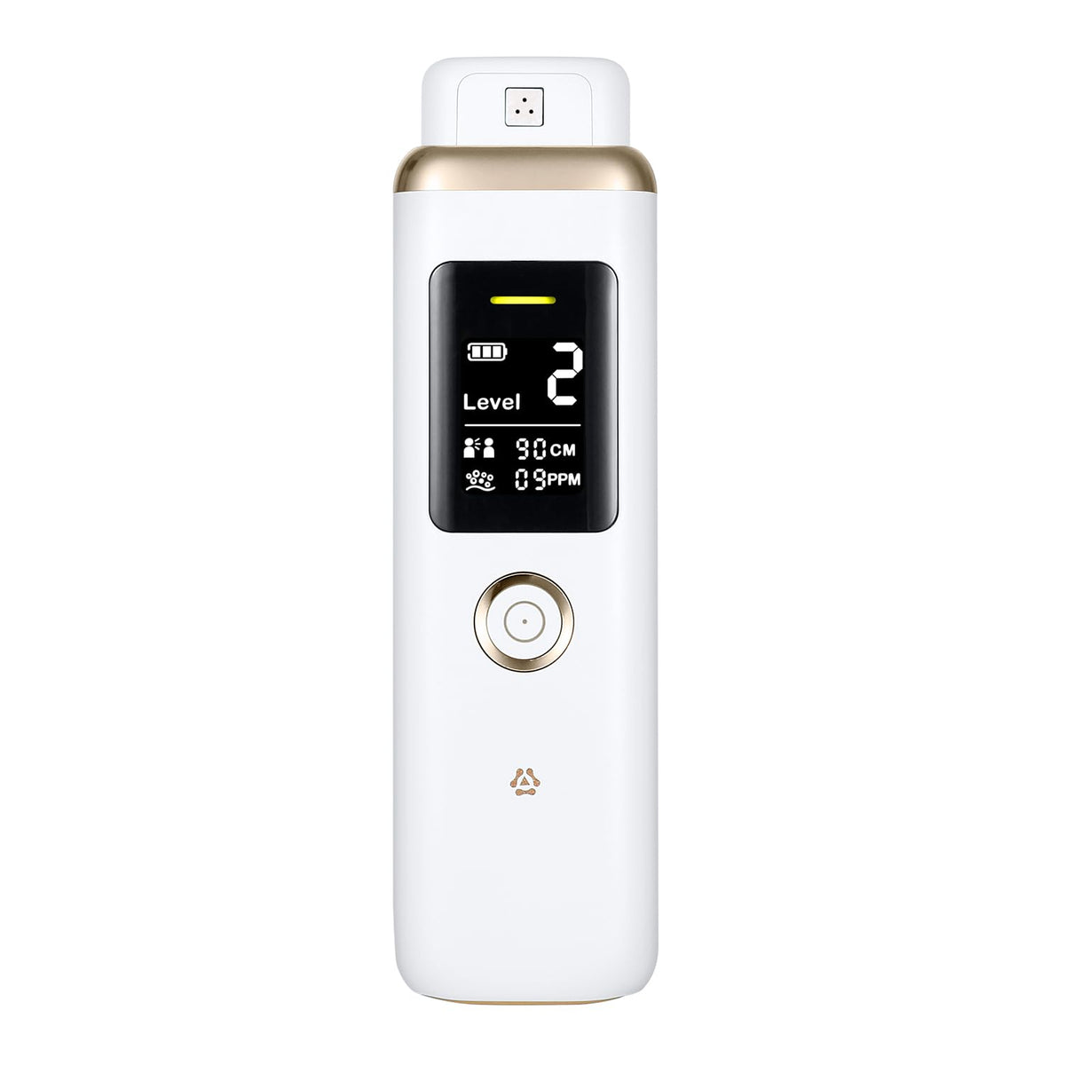 Front view of the Oral Odor Freshening Detector in white