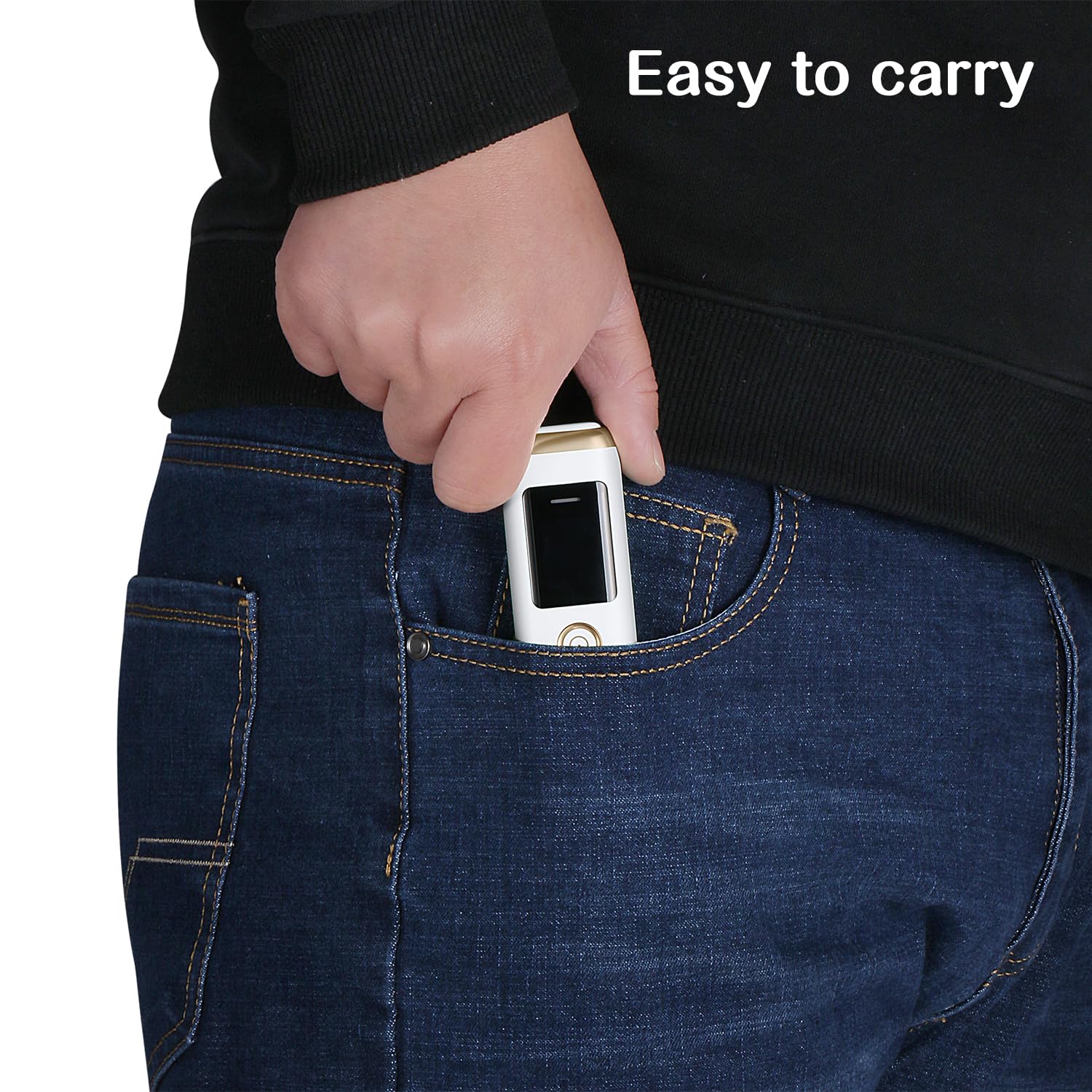 Four-level odor scale indicator on the device