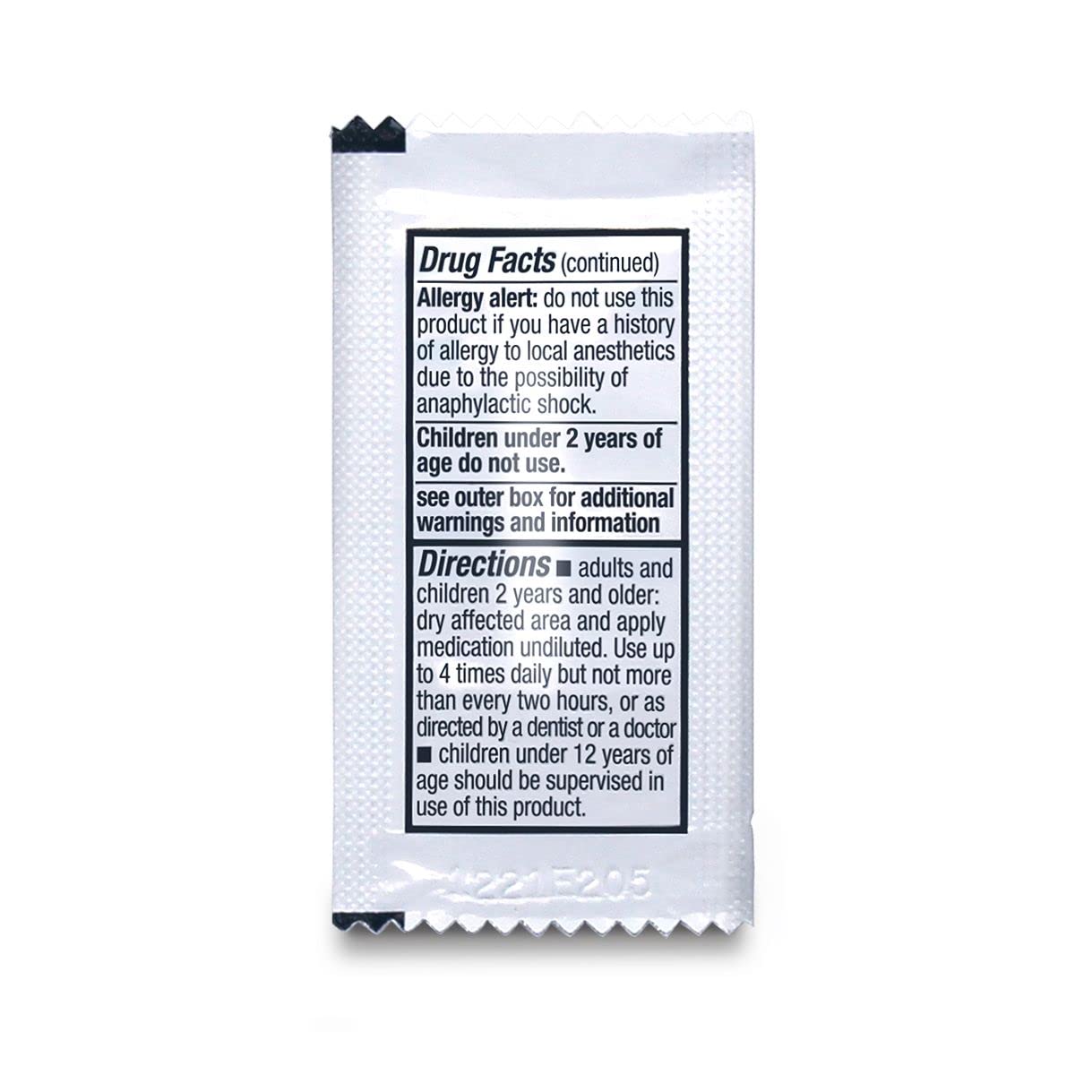 Travel-ready Oral Pain Relief packaging