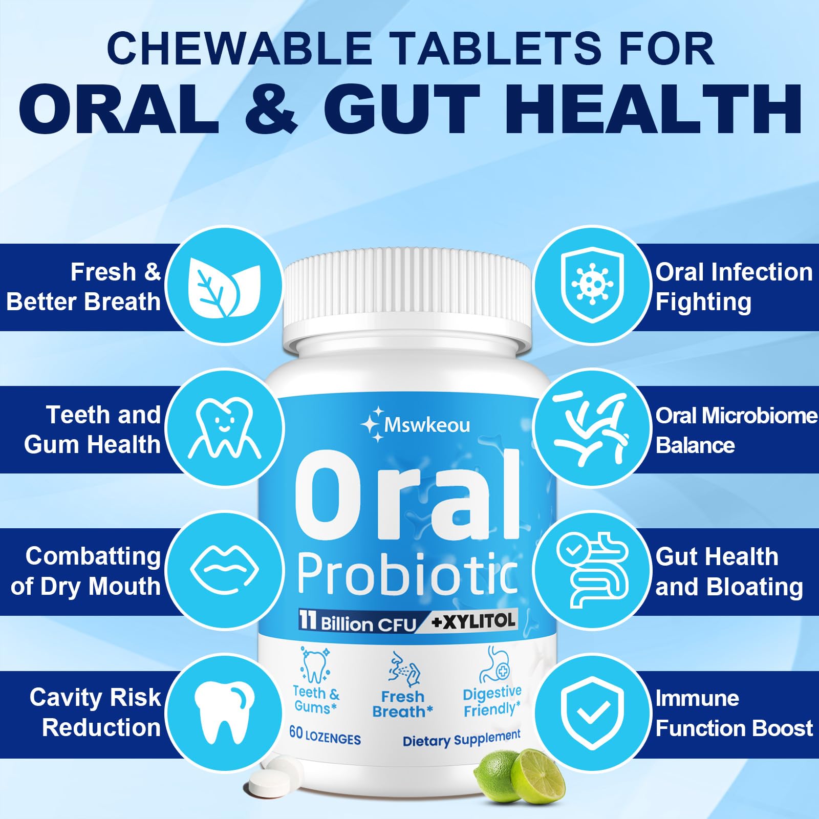 Digestive gut health and oral care connection