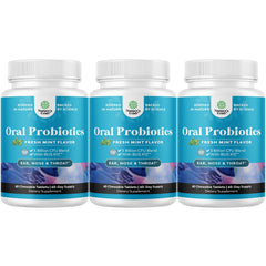 Minty Fresh BLIS K12 oral probiotic packaging for 3-pack