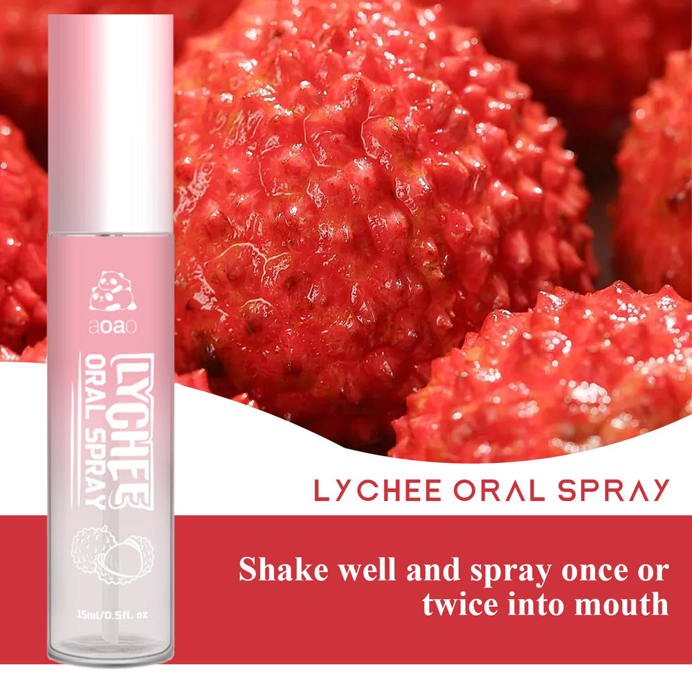 Minty spray mist being released