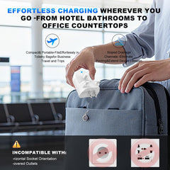 Close-up of waterproof IPX7 charger surface for Oral-B electric toothbrush