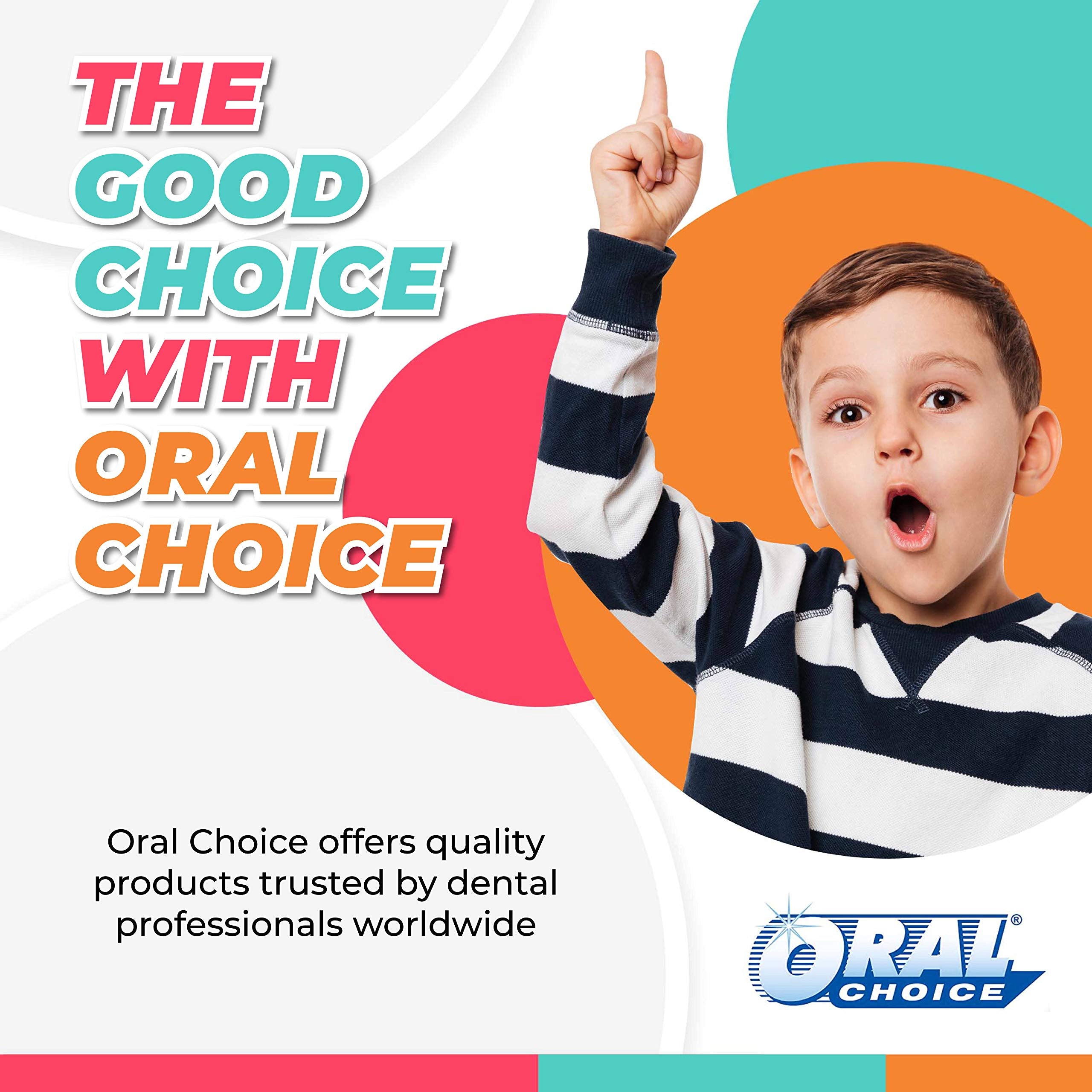 Teal Oral Choice Bubble Children's Toothbrush with rounded Dupont Nylon bristles