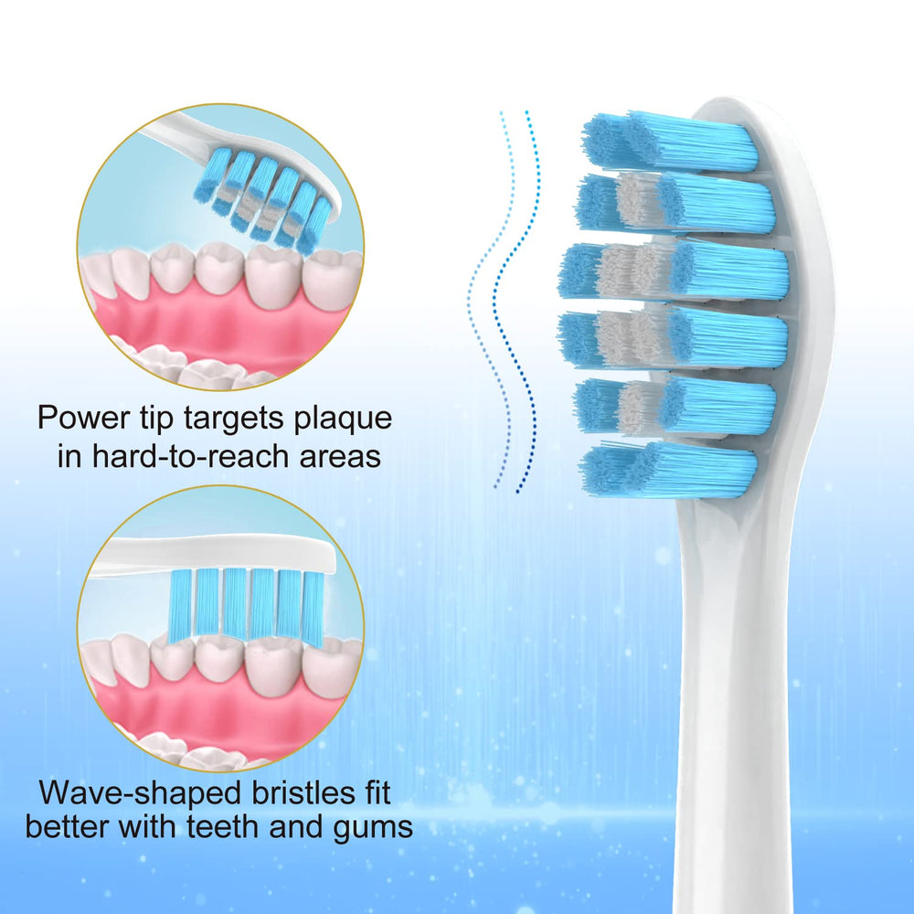 Power tip targets plaque in hard-to-reach areas