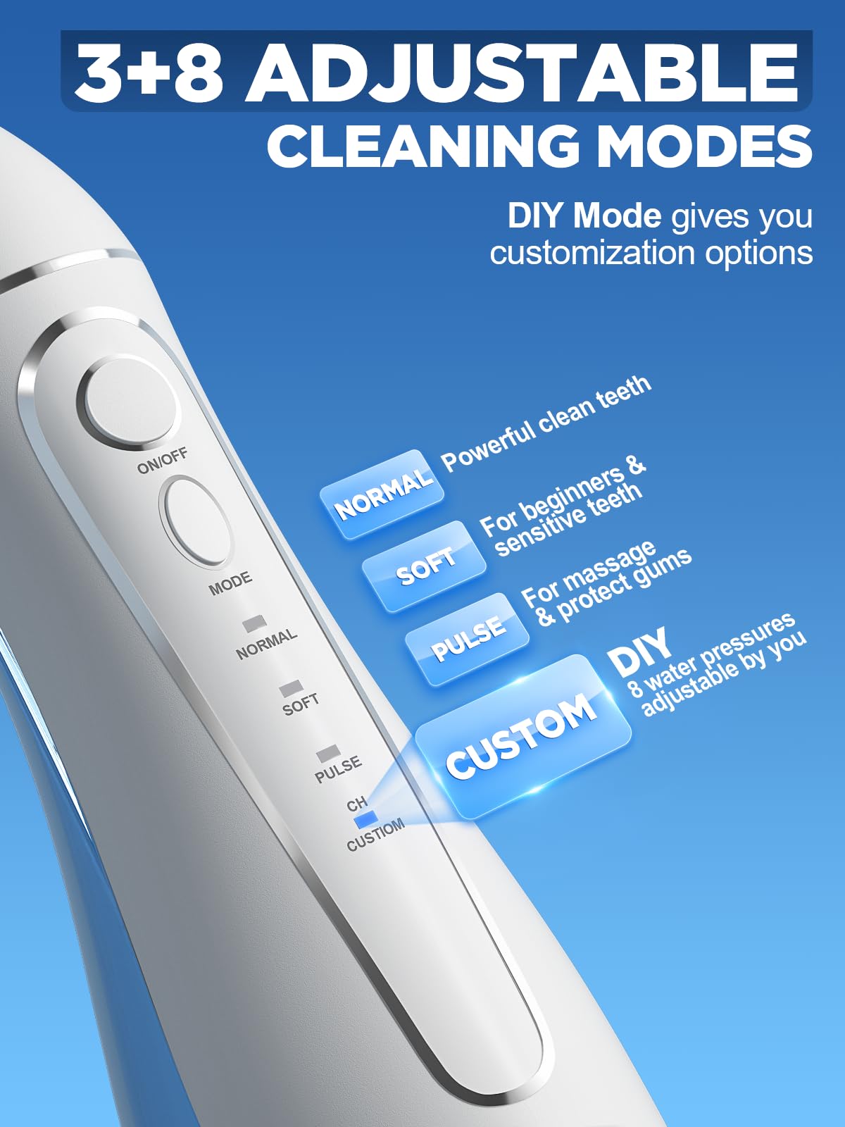 IPX7 waterproof badge on Oralfree device
