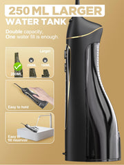 High-pressure water pulses for deep cleaning between teeth