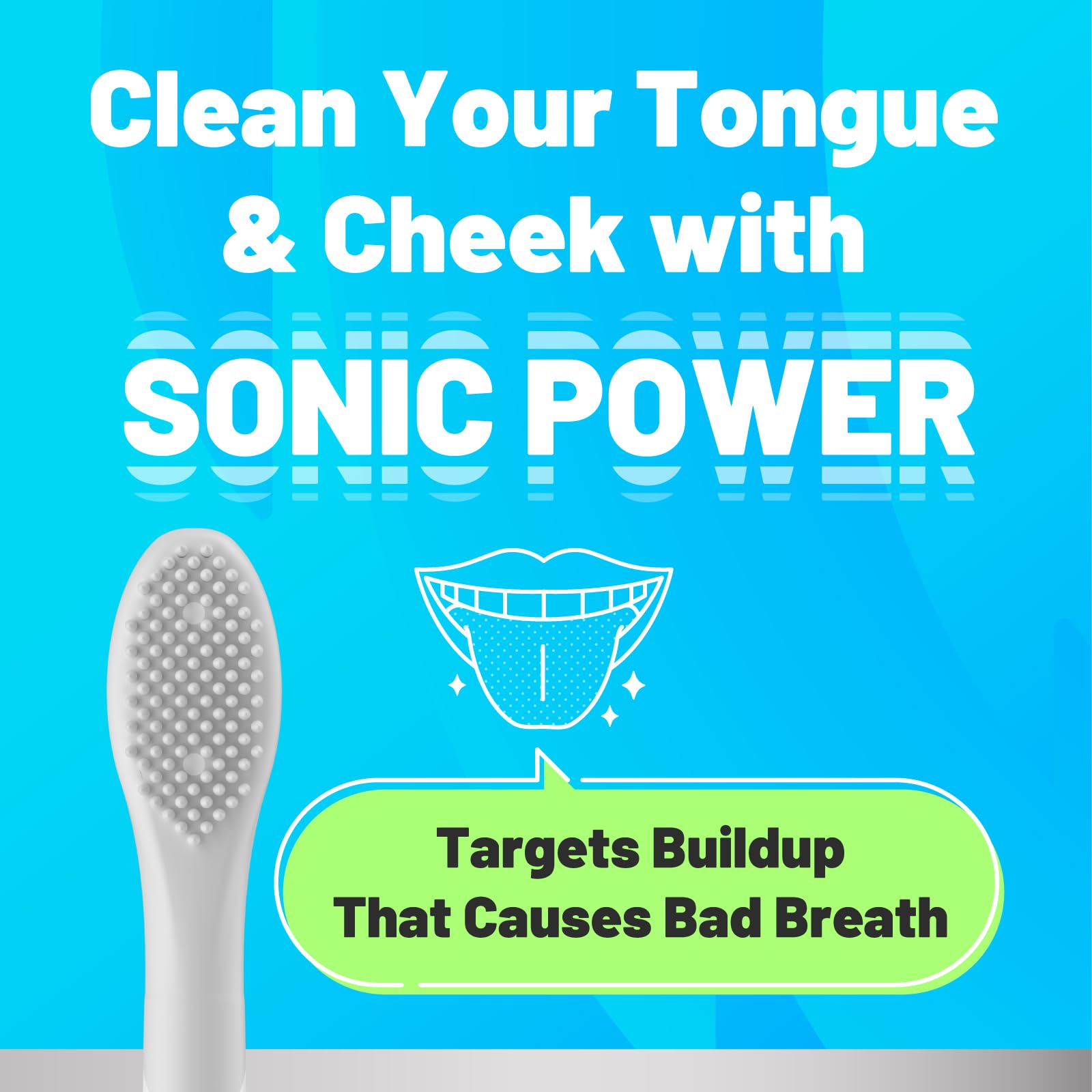 Medium bristles for effective plaque removal on Oralica head