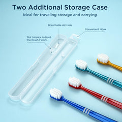 Close-up of over 10,000 ultra-soft bristles