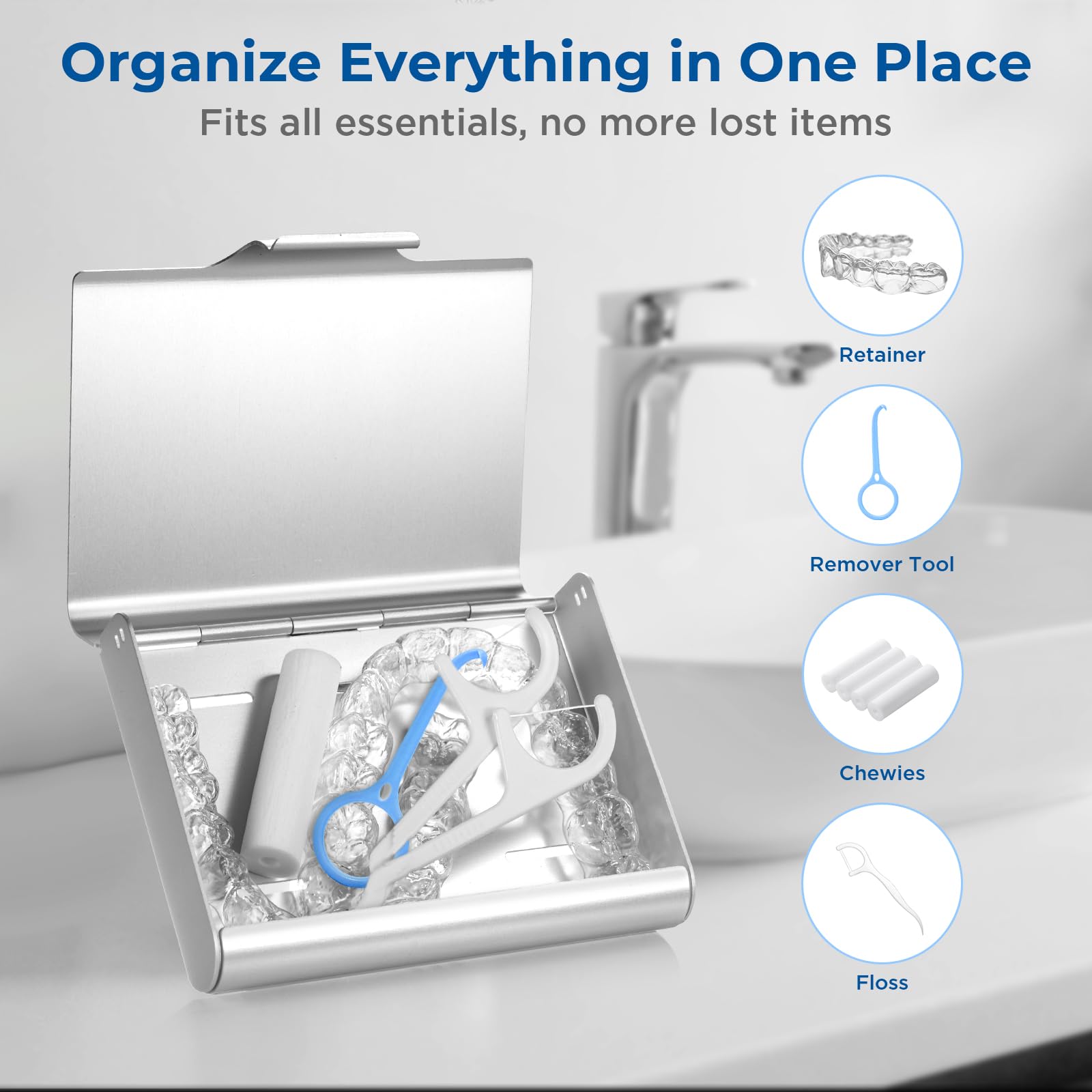 Base of case with raised walls to prevent spillage