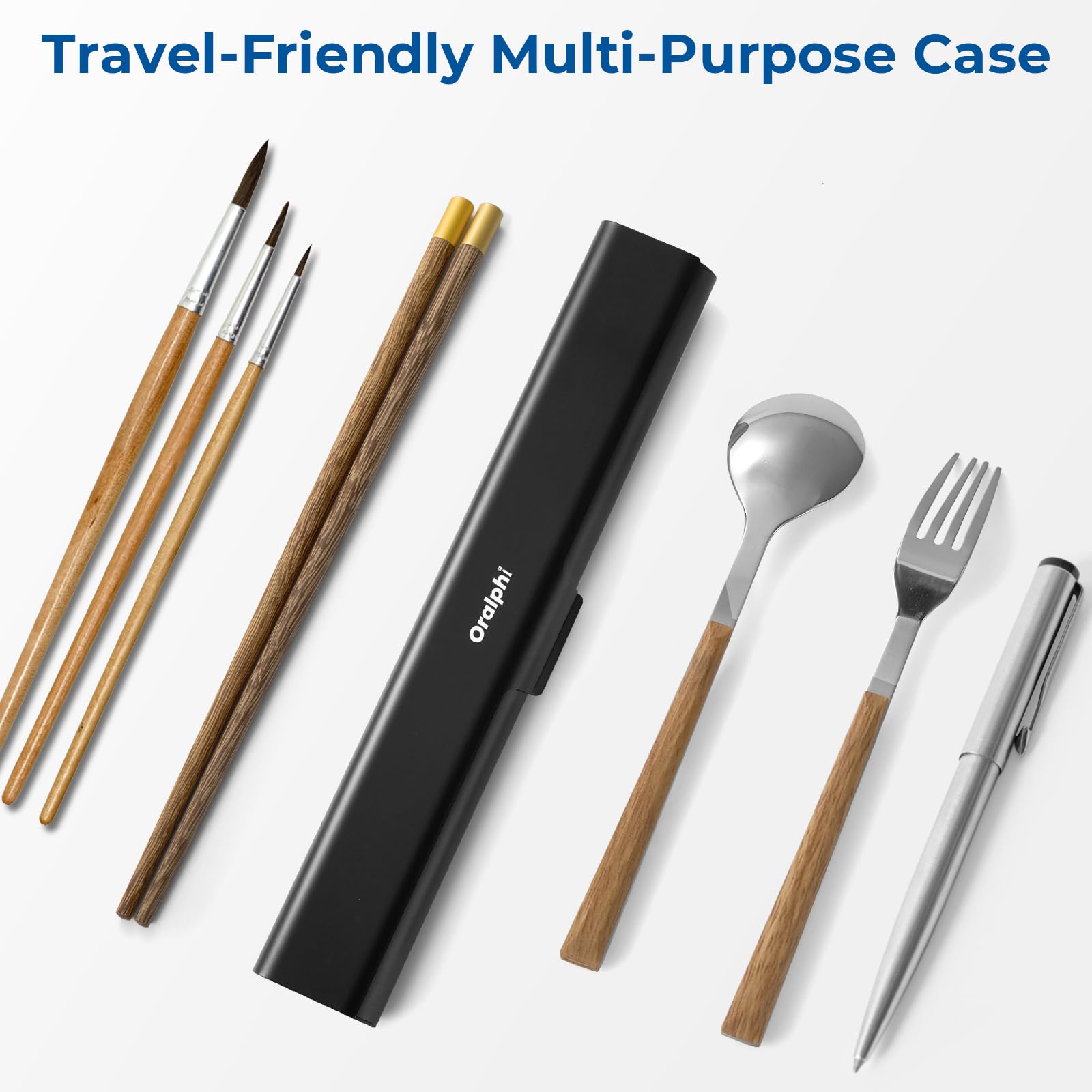 Case sized to fit most manual toothbrushes (8.3 x 1.3 x 0.7 inches).