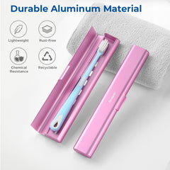 Close-up of pink aluminum surface with smooth finish