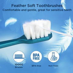 Airflow design for quick drying of bristles