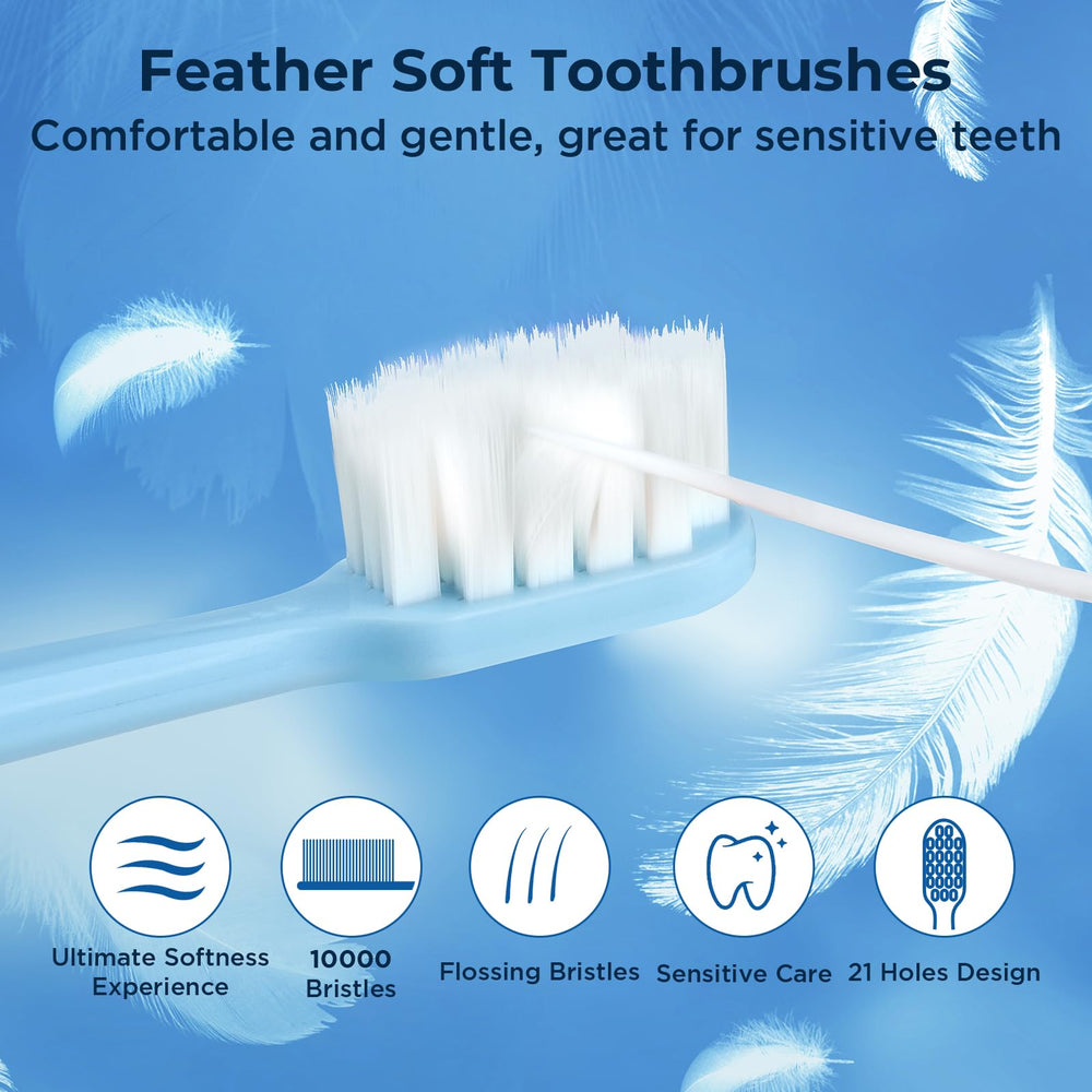 Large capacity case holding three toothbrushes