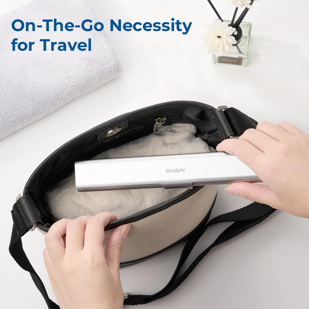 Compact portable Oralphi case ready for travel