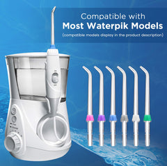 Color-coded replacement jet tips for Waterpik family use