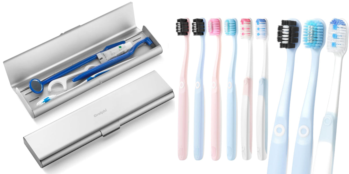 Oralphi wider aluminum travel case for toothbrush storage