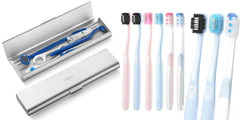 Oralphi wider aluminum travel case for toothbrush storage