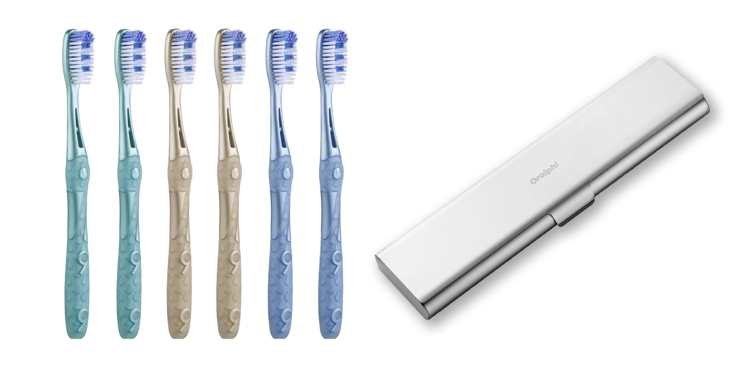 Oralpin medium toothbrush for adults - front view