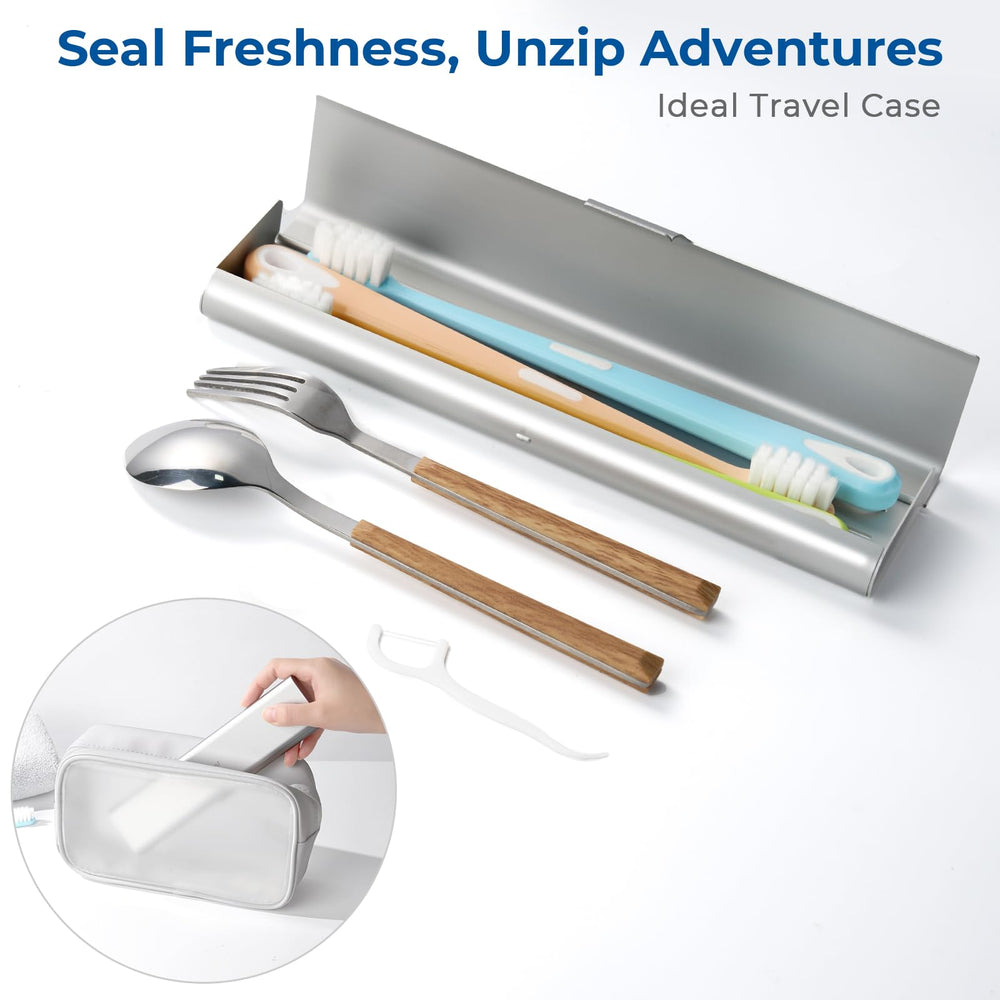 Travel case dimensions 8.3 x 2.1 x 0.7 inches