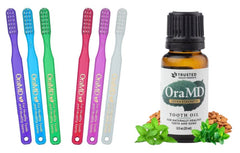 OraMD Dr Bass toothbrush 6-pack with soft bristles